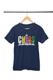 Women Regular Fit Tshirt - Chaos Checkmate Women Regular Fit Tshirt 180 Navy Blue | Fullmoon Styles