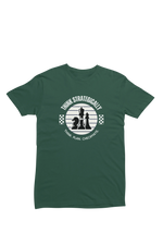 Men Regular Fit Tshirt - Think Strategically Men Regular Fit Tshirt 180 Bottle Green | Fullmoon Styles