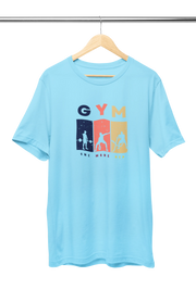 Premium Sky Blue Regular Fit Tshirt for Women - 180 GSM Cotton | Fullmoon Styles