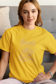 Books Food For Brain Women Regular Fit Tshirt 180 Yellow Regular Fit Tshirt - Premium Cotton Women Wear