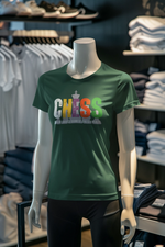 Chaos Checkmate Women Regular Fit Tshirt 180 Bottle Green Regular Fit Tshirt - Premium Cotton Women Wear