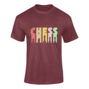 Men Regular Fit Tshirt - Chess Men Regular Fit Tshirt 180 Maroon | Fullmoon Styles