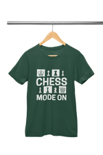 Women Regular Fit Tshirt - Chess Mode On Women Regular Fit Tshirt 180 Bottle Green | Fullmoon Styles