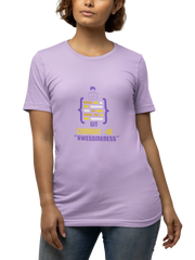 Comfortable Women Regular Fit Tshirt in Lavender - 180 GSM | Fullmoon Styles