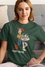 Comfortable Women Regular Fit Tshirt in Bottle Green - 180 GSM | Fullmoon Styles