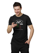 We Are Future Kings Men Regular Fit Tshirt 180 Black Regular Fit Tshirt - Premium Cotton Men Wear