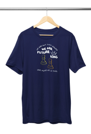 Premium Navy Blue Regular Fit Tshirt for Women - 180 GSM Cotton | Fullmoon Styles