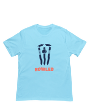 Men Regular Fit Tshirt - Bowled Men Regular Fit Tshirt 180 Sky Blue | Fullmoon Styles
