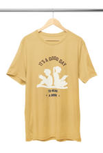 Good Day To Read Women Regular Fit Tshirt 180 Beige Regular Fit Tshirt - Premium Cotton Women Wear