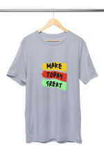 Gray Regular Fit Tshirt - Make Today Great Men Regular Fit Tshirt 180 Design | Men Fashion