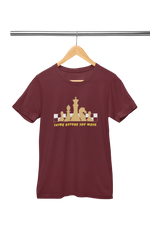 Men Regular Fit Tshirt - Chess Think Before You Move Men Regular Fit Tshirt 180 Maroon | Fullmoon Styles