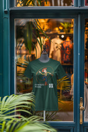 Bottle Green Regular Fit Tshirt - Woody Cowboy Mode On Women Regular Fit Tshirt 180 Design | Women Fashion