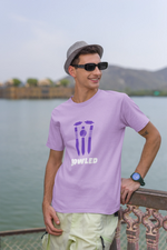 Premium Lavender Regular Fit Tshirt for Men - 180 GSM Cotton | Fullmoon Styles