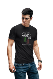Comfortable Men Regular Fit Tshirt in Black - 180 GSM | Fullmoon Styles