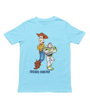 Men Regular Fit Tshirt - Woody And Buzz Friends Forever Men Regular Fit Tshirt 180 Sky Blue | Fullmoon Styles