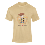 Men Regular Fit Tshirt - Toy Story Woody Sheriff Men Regular Fit Tshirt 180 Beige | Fullmoon Styles
