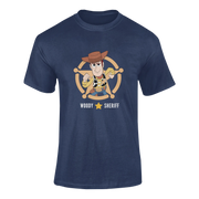 Men Oversized - Toy Story Woody Sheriff Men Oversized 210 Navy Blue | Fullmoon Styles