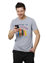 Comfortable Men Regular Fit Tshirt in Gray - 180 GSM | Fullmoon Styles