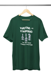 Women Regular Fit Tshirt - Waiting For Command Women Regular Fit Tshirt 180 Bottle Green | Fullmoon Styles