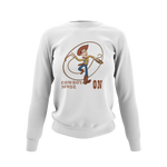 Women Regular Fit Sweatshirt - Woody Cowboy Mode On Women Regular Fit Sweatshirt 320 White | Fullmoon Styles