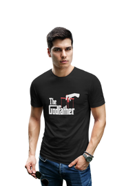 Comfortable Men Regular Fit Tshirt in Black - 180 GSM | Fullmoon Styles