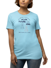Comfortable Women Regular Fit Tshirt in Sky Blue - 180 GSM | Fullmoon Styles