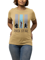 Comfortable Women Regular Fit Tshirt in Beige - 180 GSM | Fullmoon Styles