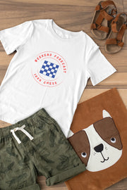Premium White Regular Fit Tshirt for Kids - 180 GSM Cotton | Fullmoon Styles