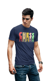 Chess Men Oversized 210 Navy Blue Oversized - Premium Cotton Men Wear