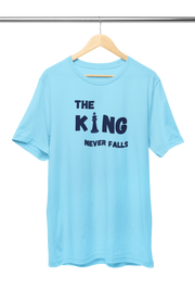 Sky Blue Regular Fit Tshirt - King Never Falls Women Regular Fit Tshirt 180 Design | Women Fashion