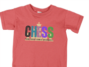 Kids Regular Fit Tshirt - Chaos Checkmate Kids Regular Fit Tshirt 180 Red | Fullmoon Styles