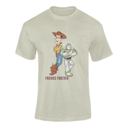 Woody And Buzz Friends Forever Men Oversized 210 Sage Green Oversized - Premium Cotton Men Wear