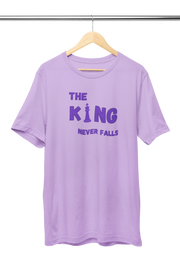 King Never Falls Women Regular Fit Tshirt 180 Lavender Regular Fit Tshirt - Premium Cotton Women Wear