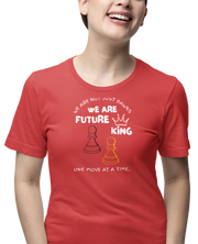 Red Regular Fit Tshirt - We Are Future Kings Women Regular Fit Tshirt 180 Design | Women Fashion