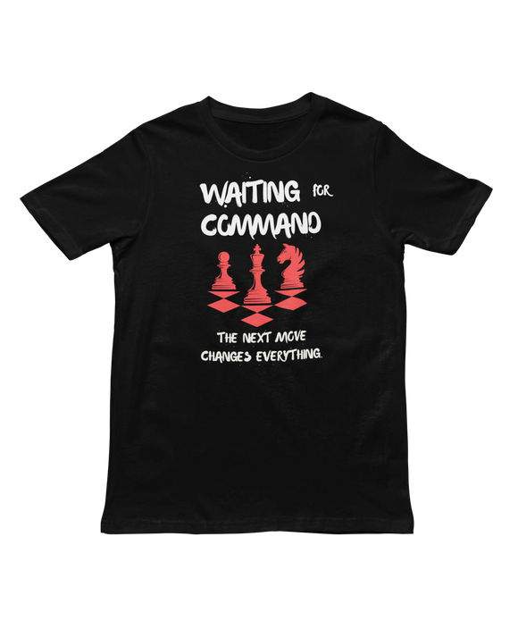 Women Regular Fit Tshirt - Waiting For Command Women Regular Fit Tshirt 180 Black | Fullmoon Styles