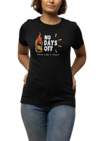 Comfortable Women Regular Fit Tshirt in Black - 180 GSM | Fullmoon Styles