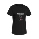 Women Oversized - Music Is My Life Women Oversized 180 Black | Fullmoon Styles