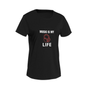Women Oversized - Music Is My Life Women Oversized 180 Black | Fullmoon Styles