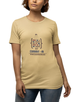 Beige Regular Fit Tshirt - Git Commit Awesomeness Women Regular Fit Tshirt 180 Design | Women Fashion
