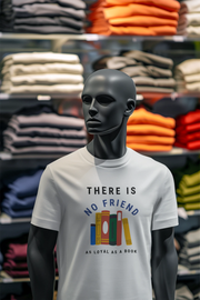White Regular Fit Tshirt - As Loyal As Book Men Regular Fit Tshirt 180 Design | Men Fashion