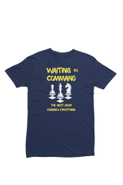 Waiting For Command Men Regular Fit Tshirt 180 Navy Blue Regular Fit Tshirt - Premium Cotton Men Wear