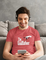 The Godfather Men Oversized 210 Red Oversized - Premium Cotton Men Wear