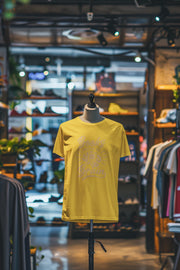 Comfortable Women Regular Fit Tshirt in Yellow - 180 GSM | Fullmoon Styles
