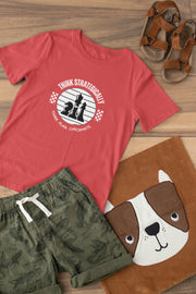 Think Strategically Kids Regular Fit Tshirt 180 Red Regular Fit Tshirt - Premium Cotton Kids Wear