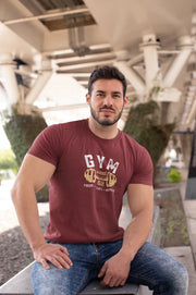 Comfortable Men Regular Fit Tshirt in Maroon - 180 GSM | Fullmoon Styles