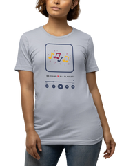 Premium Gray Regular Fit Tshirt for Women - 180 GSM Cotton | Fullmoon Styles
