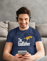 The Godfather Men Oversized 210 Navy Blue Oversized - Premium Cotton Men Wear
