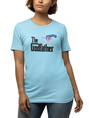 The Godfather Women Regular Fit Tshirt 180 Sky Blue Regular Fit Tshirt - Premium Cotton Women Wear