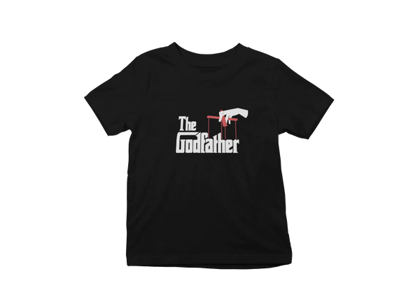 Kids Regular Fit Tshirt - The Godfather Kids Regular Fit Tshirt 180 Black | Fullmoon Styles