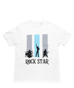Men Regular Fit Tshirt - Rock Star Men Regular Fit Tshirt 180 White | Fullmoon Styles
